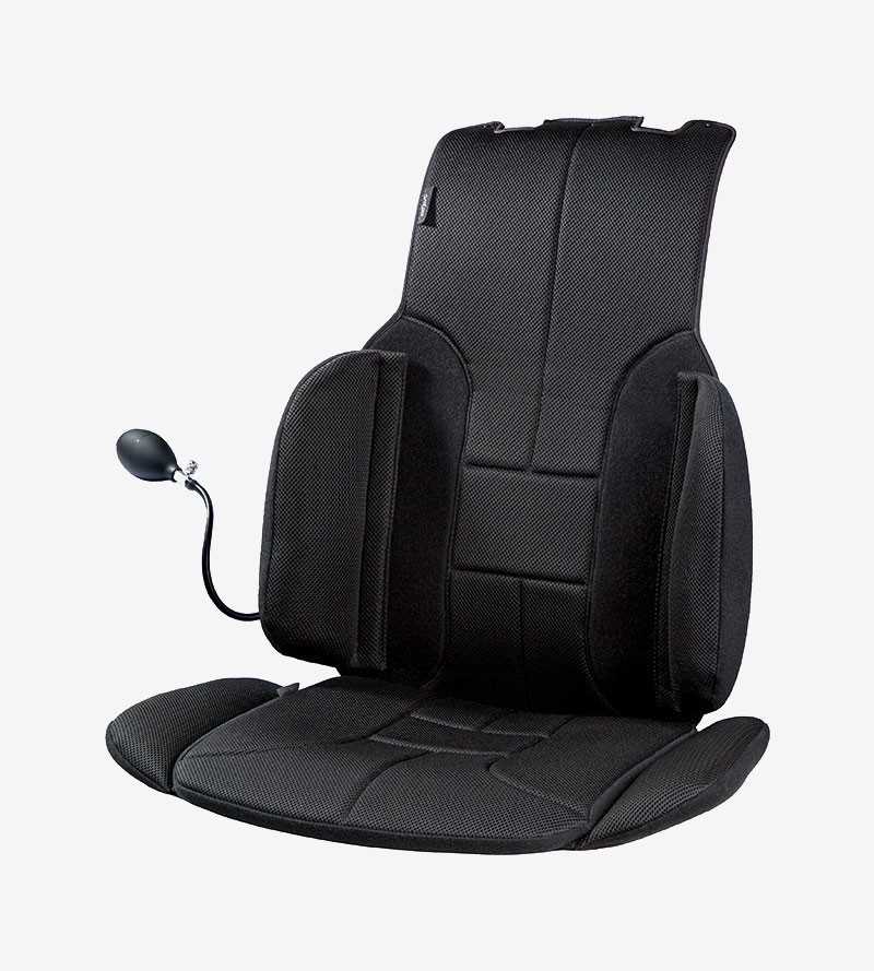 per sedile auto 2 pezzi sedia a rotelle Big Ant Set di 2 cuscini lombari traspiranti con perline massaggianti supporto per la schiena per alleviare il mal di schiena 