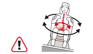 Backache in the car : Very harmful right and left tilts in turns!